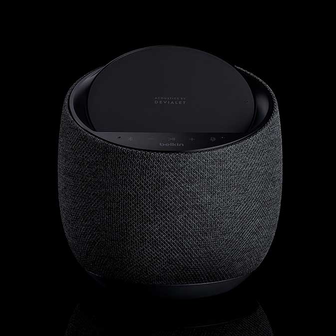 Belkin G1S0001 Soundform Elite Smart Speaker image, black, front view