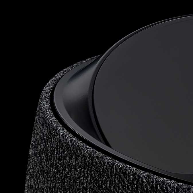 Belkin G1S0001 Soundform Elite Smart Speaker image, black, close-up view